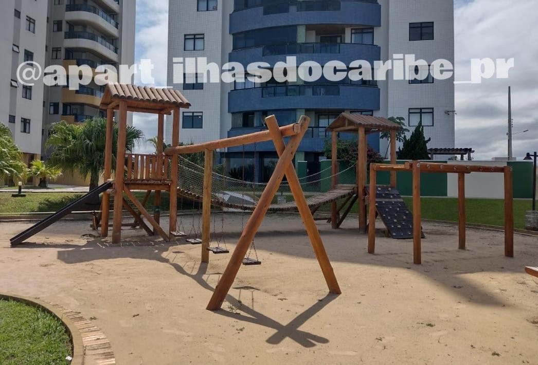 Apto Cond Ilhas Do Caribe - Pr - Beira Mar Матиньюс Экстерьер фото